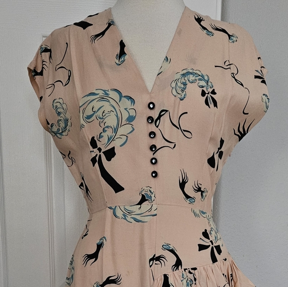 Rare Trashy Diva Slap and Tickle Pink Rayon Dress - Picture 2 of 13